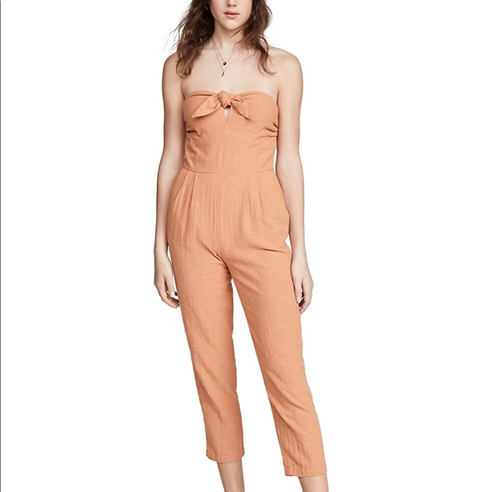 L*Space Gigi Jumpsuit in Peach. MED